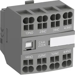 ABB CA4-40NK Hilfskontaktblock, 4-polig, 4S, frontseitige Montage Push-In Anschlussklemmen 1SBN010146R1240