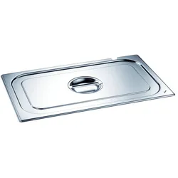 B.PRO Gastronorm Deckel mit Griffmulde Edelstahl-GN 1/6 (176 x 162 mm)