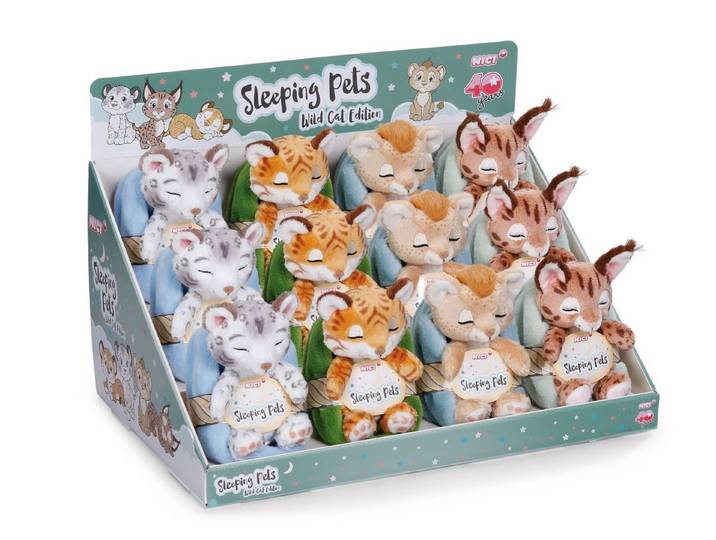Nici Plüschfigur Nici 62870 Sortiment Kuscheltier Sleeping Pets Wild Cat