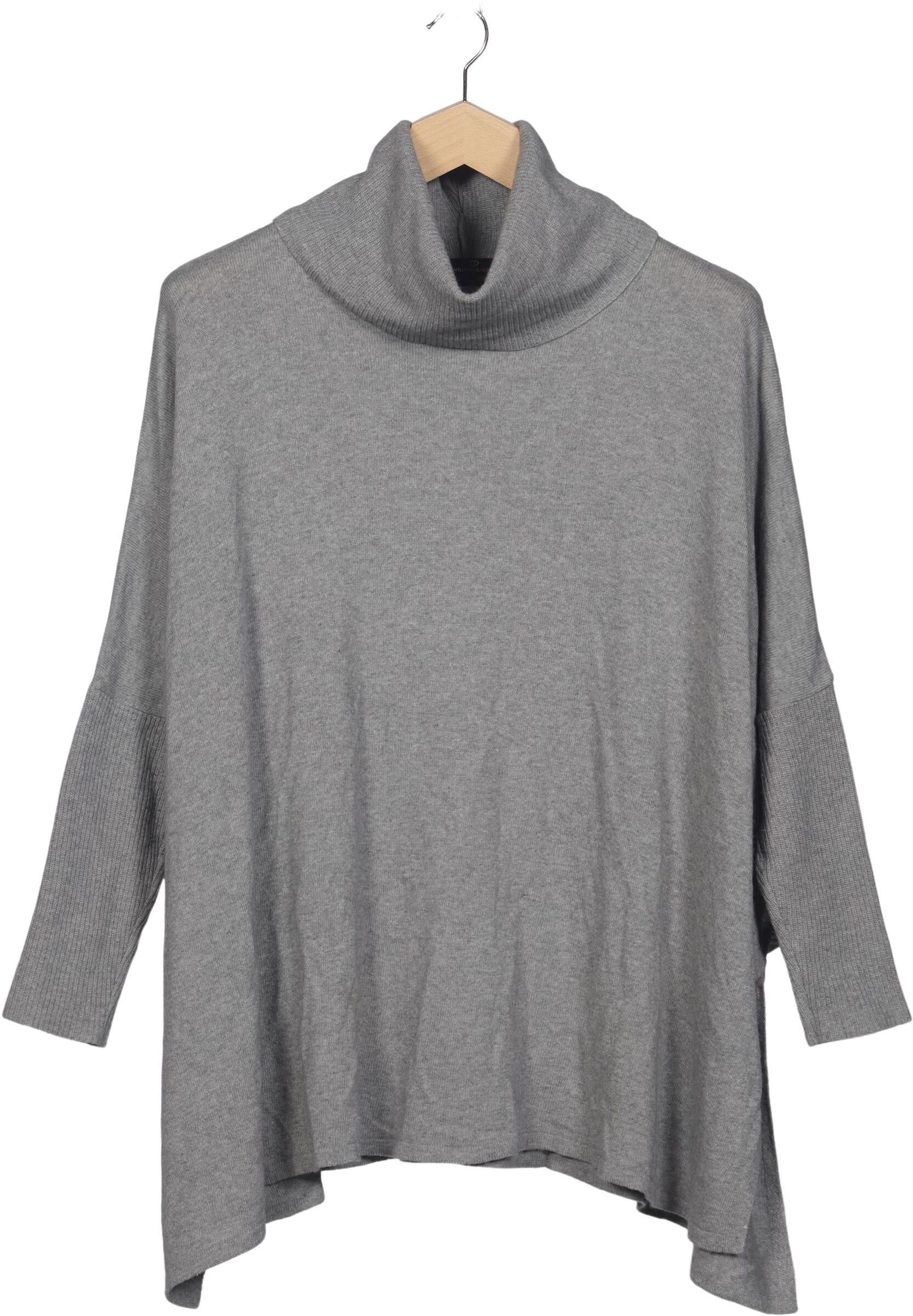 Zwillingsherz Damen Pullover, Grau, Gr. Onesize, Kaschmir / Viskose / Wolle - Second Hand