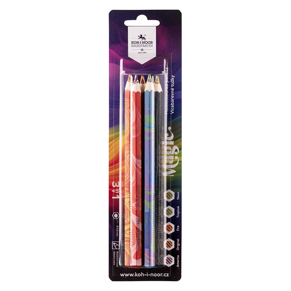 Koh-i-Noor Dicker Bleistift 3406 Magic 5 Stück (5.60 mm, 5x) (69880899)