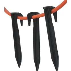 Haken Nägel bis 5,5 mm Kabel kompatibel für Ferrex ® Mähroboter Befestigungs Heringe Erdanker von Aldi - verstärkter HQ ABS, Stück: 1000