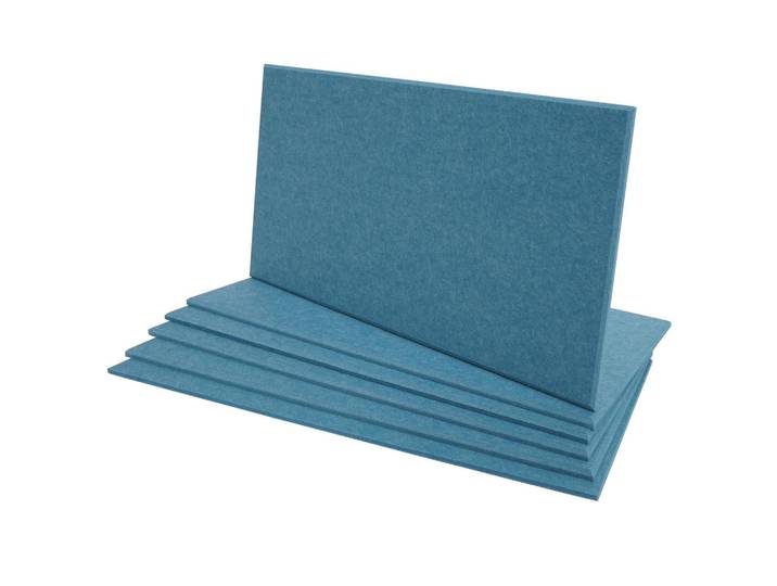 Jamb Akustikwandpaneel Blau Komplett-Set, Textil, 30x60x1 cm, Wandverkleidung, Akustikpaneele