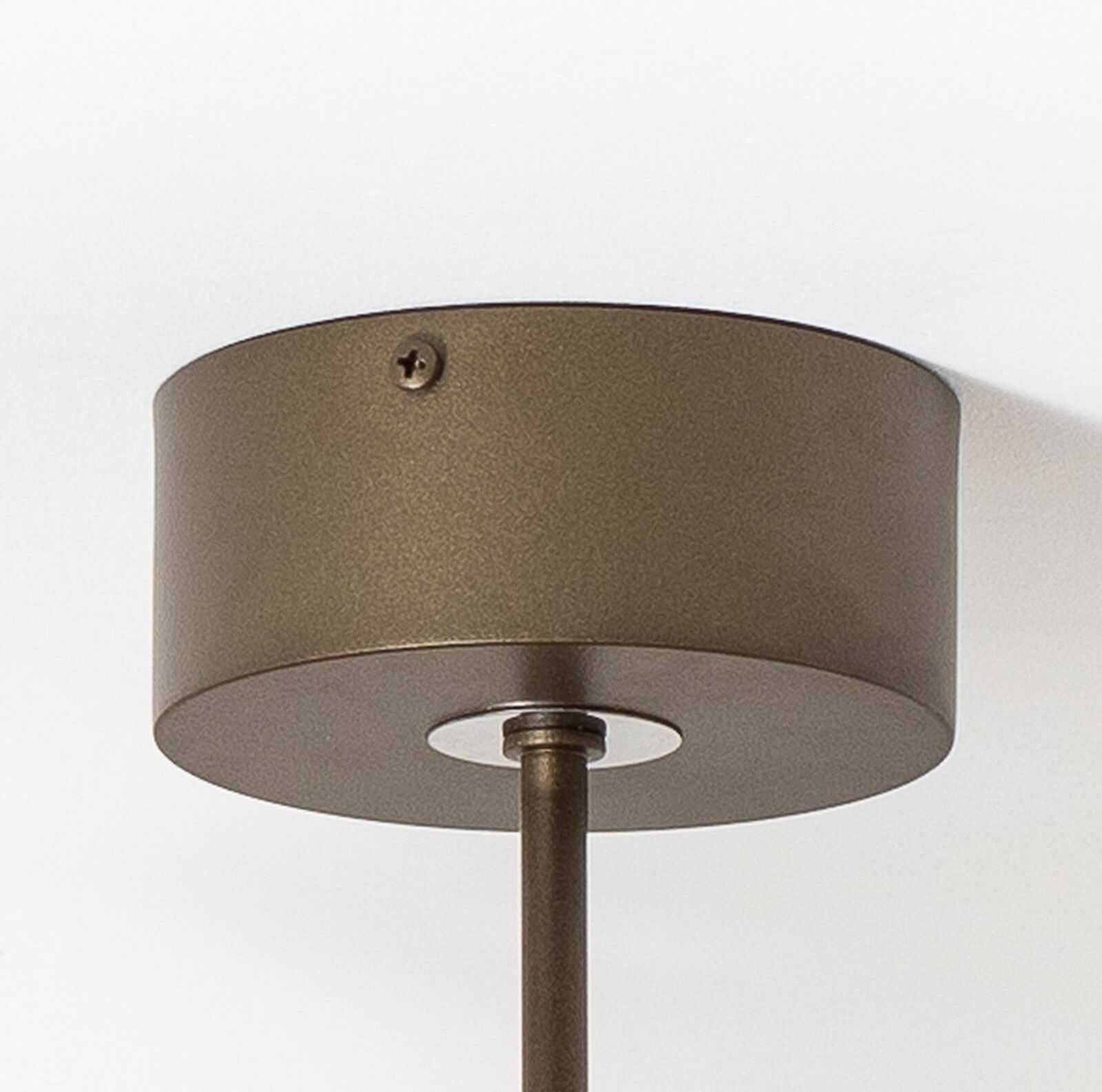 Plafoniera soffitto Vento Domiluce, dimmerabile, Marrone / Ruggine, Soggiorno / Sala da pranzo, Metallo, Moderno, Plafoniera