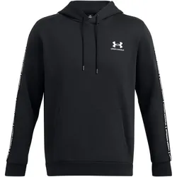 UNDER ARMOUR Icon Fleece Taping Hoodie Herren 001 - black/white XL