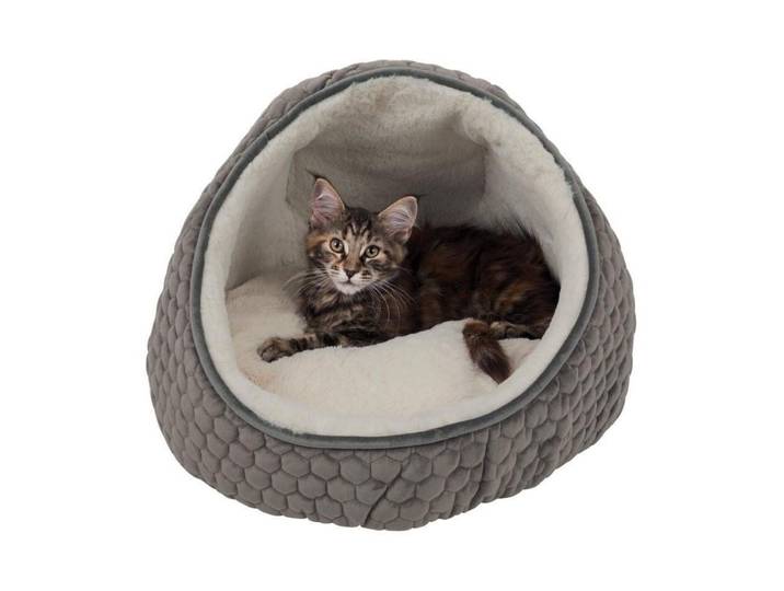 Tierhöhle TRIXIE Trixie Kuschelhöhle Livia für Hund & Katze , braun (braun, beige), B:45cm, Polyester, Tierhäuser, Tierhöhle