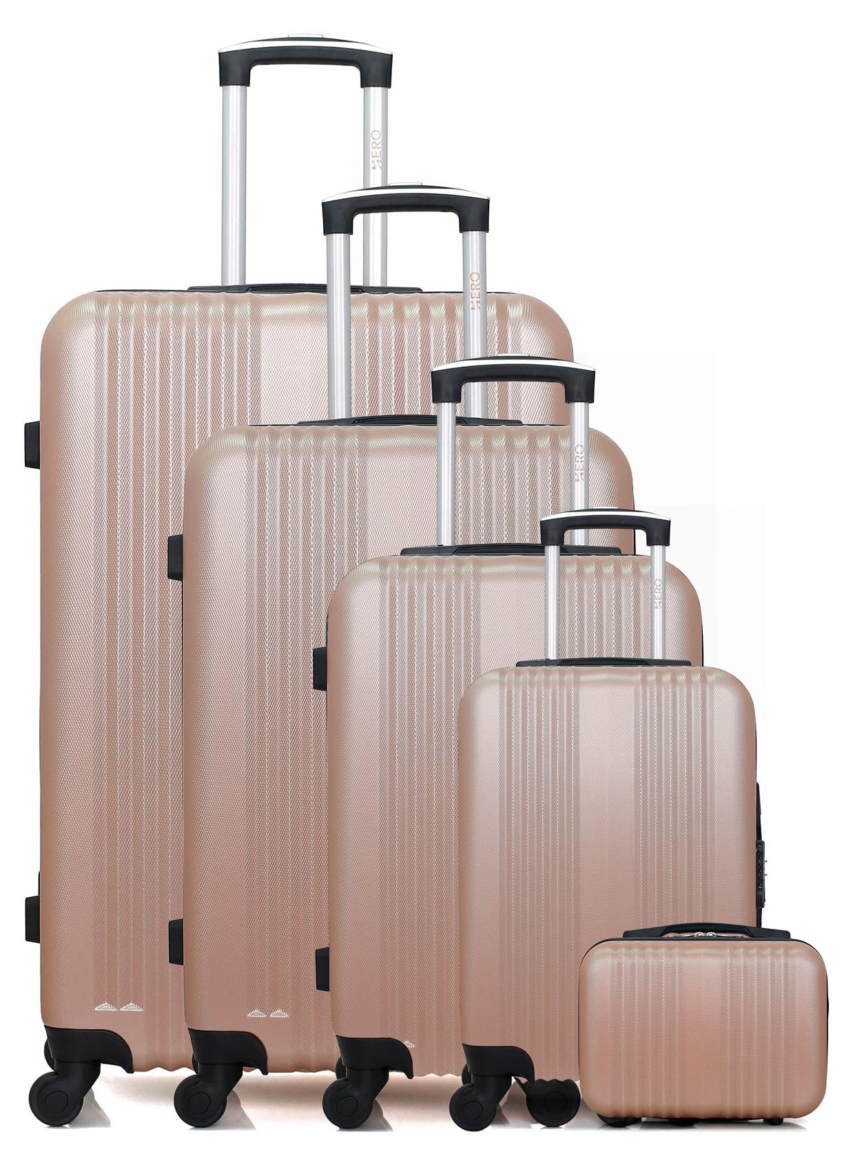 HERO - 5er-Set LIPARI-U-Koffer, 75 cm, 4 Rollen