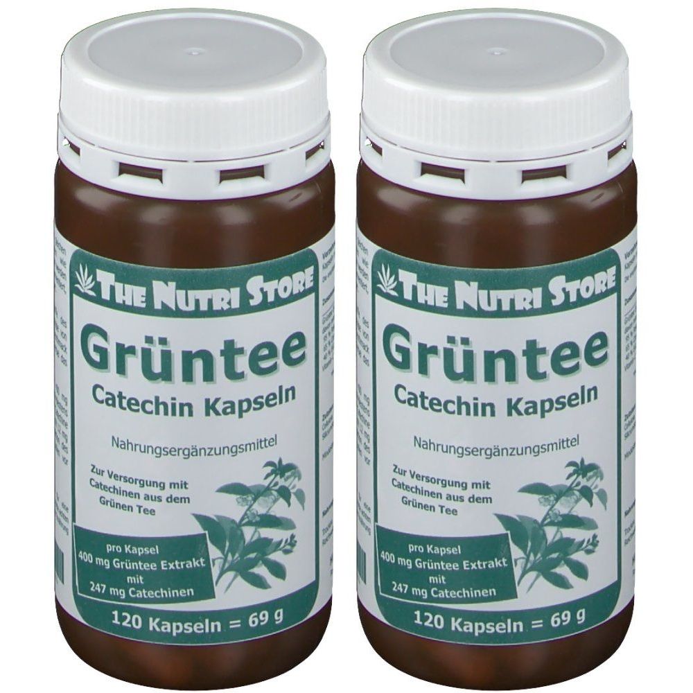Grüntee 400 mg Catechin Kapseln 2x 2x120 St