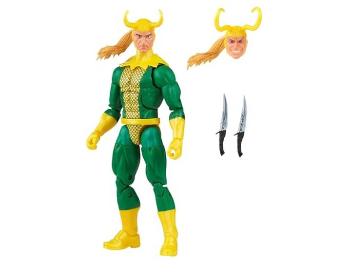 Marvel Legends Series Loki, retroverpakking, 15 cm grote actiefiguur, 3 accessoires