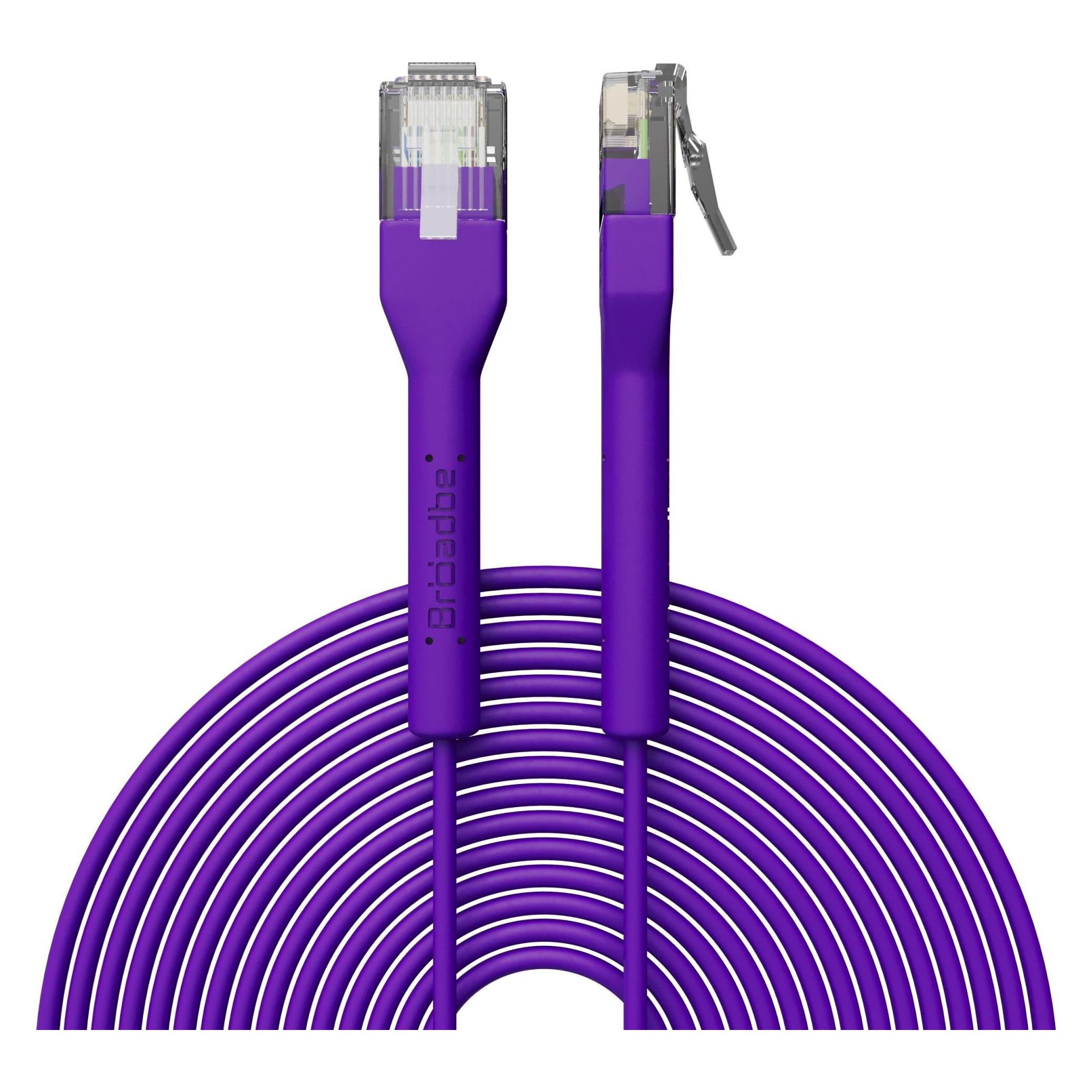 Broadbe Slim Patch Cable 5G Purple 8m Cable-Patch-Cat6-PR-8M-Slim (CAT6, 8 m) (Cable-Patch-Cat6-PR-8M-Slim)