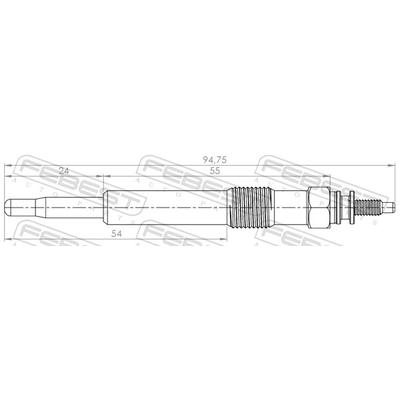 FEBEST Glühkerze 21642-003 für Ford