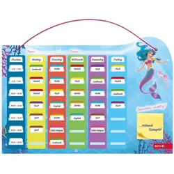 Roth Stundenplan im A3 Format mit Klipp&Klar Tagesfarben, Klebenotizen