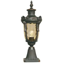 Elstead Lighting Philadelphia Sockelleuchte 1-flammig E27 Altbronze IP44