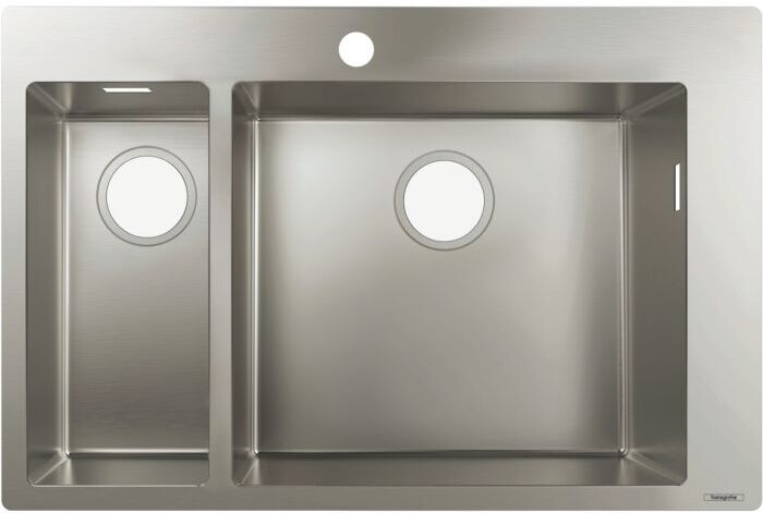 Hansgrohe S711-F665 Einbauspüle 43309800 edelstahl, 180x450mm, Hahnloch vorgebohrt