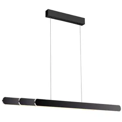 SCHÖNER WOHNEN-Kollektion LED-Pendelleuchte Adriana Round Alu, Eisen, Stahl & Metall Schwarz