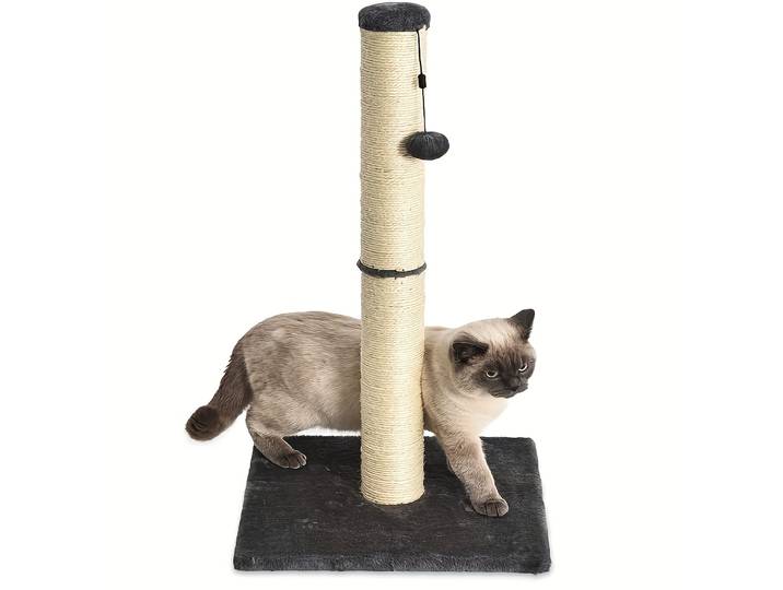 Matériau en Sisal Vertical à deux sections, cadre d'escalade sûr pour chat, arbre au Design moderne et Stable, poste à gratter pour chats