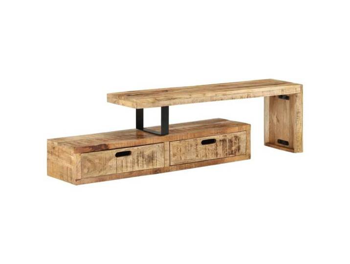 MEUBLE DE SALON - Meuble TV - TV Lowboard Table TV - (118-200)x30x40cm en bois massif de manguier FR528