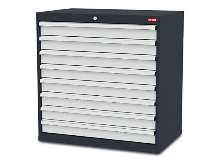 STIER Schubladenschrank mit 8 Schubladen BxTxH 900x575x920 mm