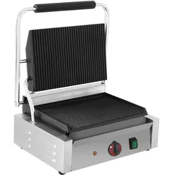 Elektrische grillplatte 1 platte 360x240 und 1 grill - 430x365x210 mm - 2200 W 230/1V - 4402186P Eurast