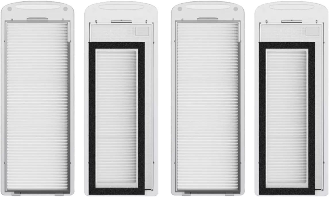 INF Pack de filtres de remplacement compatible avec Narwal J1/J2 - ABS+Non-tissé 4 pièces, Gris