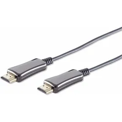 Shiverpeaks Optisches HDMI Kabel, 4K 60Hz, schwarz (7.50 m), Videokabel, Schwarz