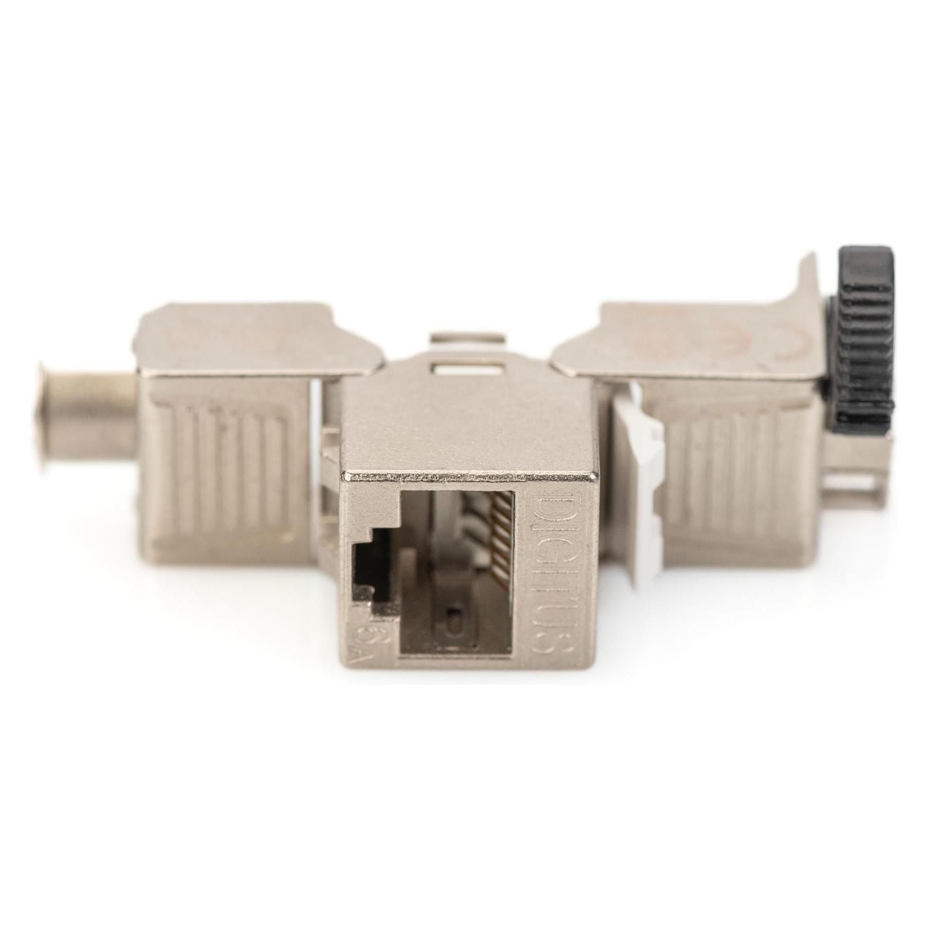 Digitus CAT 6A Keystone Jack, geschirmt, 4 Stück werkzeugfreie Verbindung (Keystone Modul) (DN-93617-4)