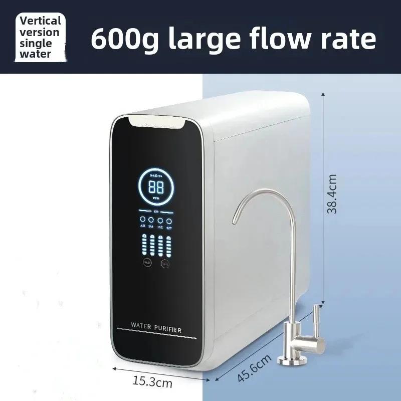 Wasserfilter für die Küche - RO Umkehrosmose 600G - Durchfluss 1,58 L/min - Abwasserverhältnis 2:1 - Reduziert TDS - Wasserhahn inklusive - - Weiß