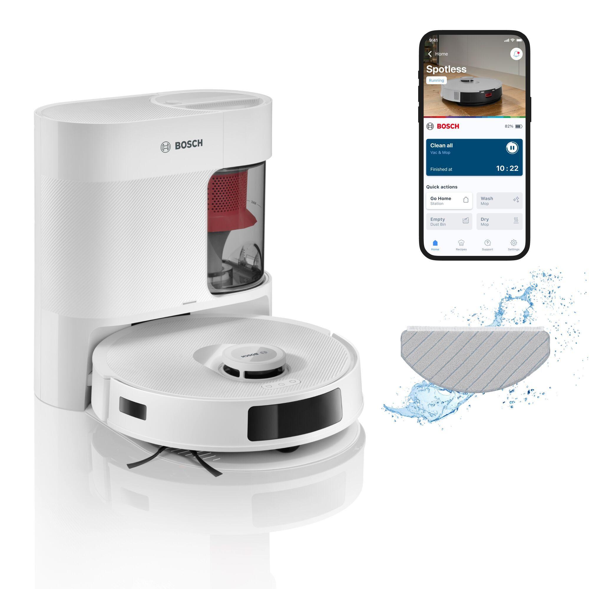 Bosch BCRD1W, Beutellos, Weiß, Rund, Beutellos, 0,4 l, Ladend, Purification