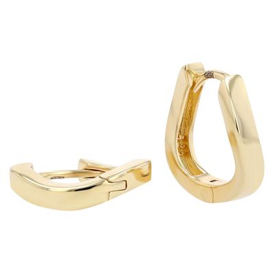 Paar Creolen ADELIA´S "Ohrringe – Creole aus 925 Silber", Damen, Gr. Damen, Silber 925 (Sterlingsilber), gold, Ohrringe, Ideal als Geschenk zum Valentinstag