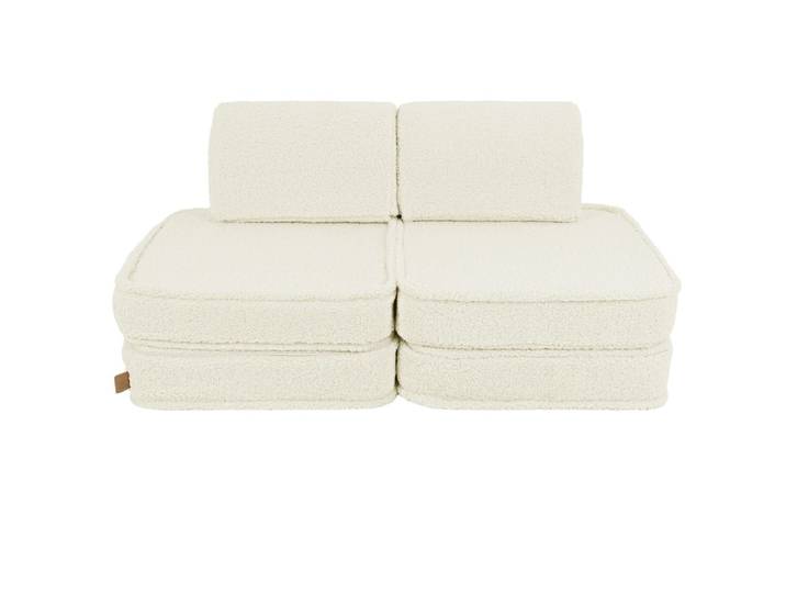 Canapé modulable enfant en peluche 4 pcs