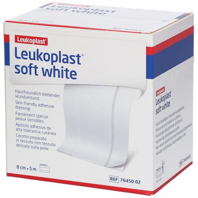 Leukoplast soft white Pflaster 8 cmx5 m Rolle 1 St
