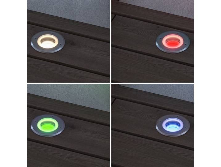 Floor LED-Einbaulampe RGBW, rund, zigbee, IP67 - Paulmann - Aluminium - Einflammig