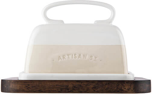 Artisan Street White Butter Dish Set