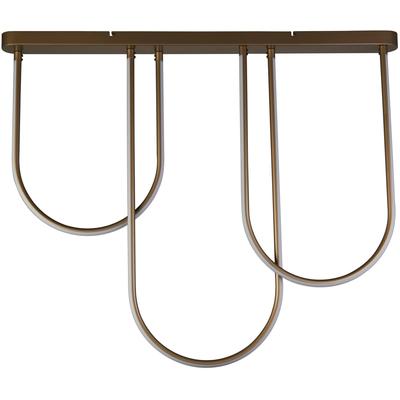 SEARCHLIGHT LED Deckenleuchte "Hängeleuchte Chime, 3-flammig", braun (bronze), 3, H: 91cm, 1 Stk., Leuchten, Lianen-Optik, LED Deckenleuchte