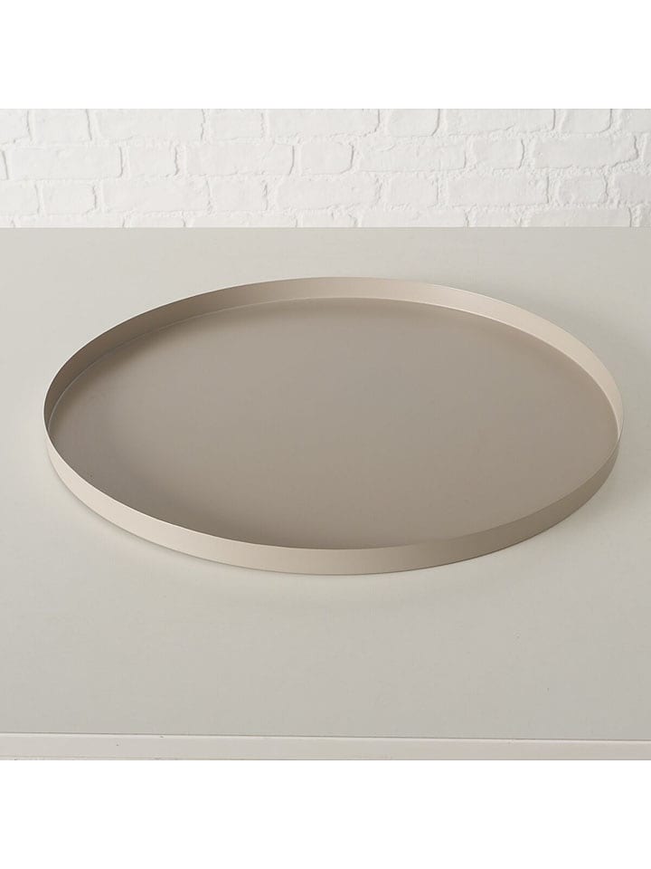 Boltze Tablett "Rondella" in Beige - Ø 40 cm - onesize