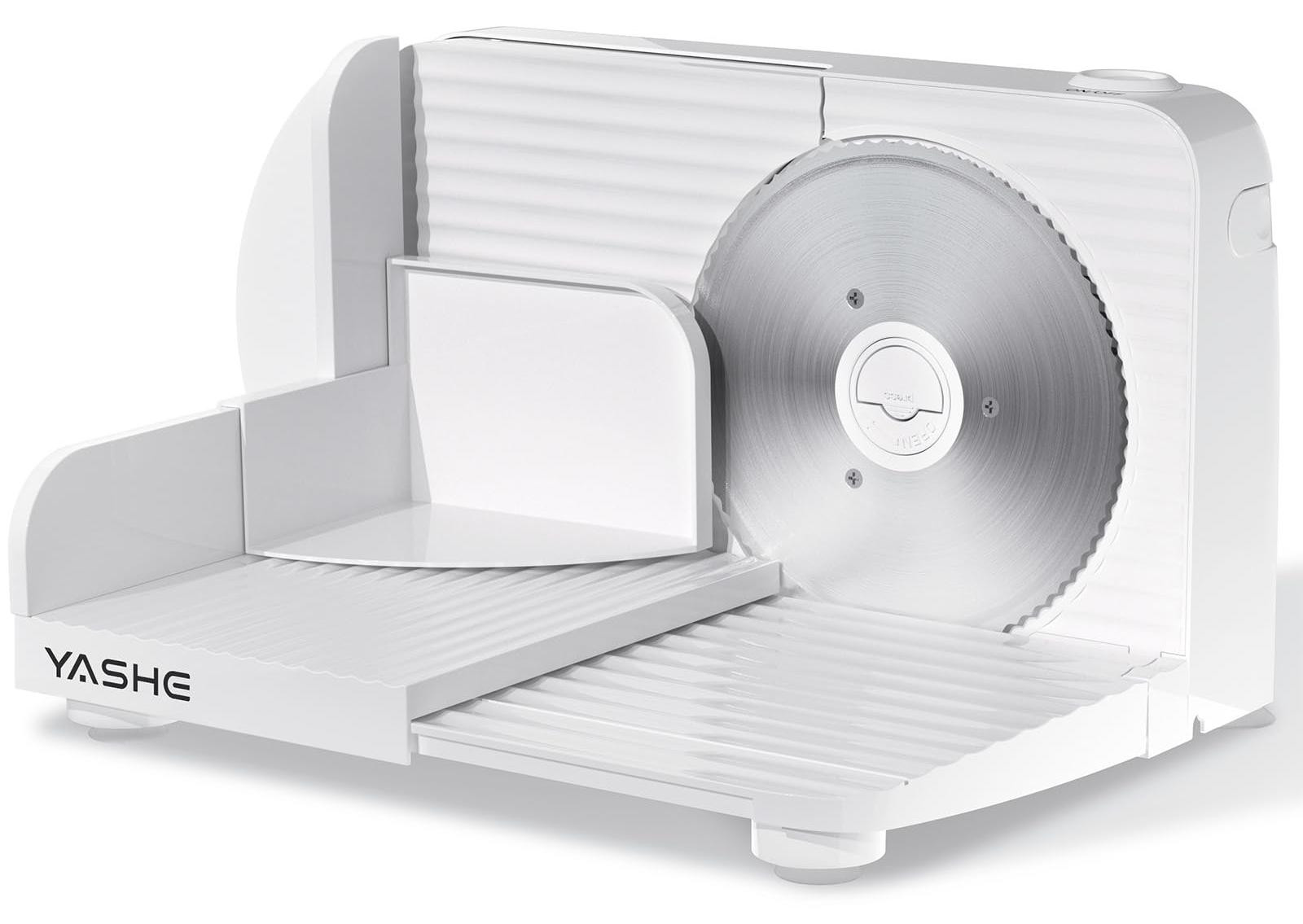 YASHE Opvouwbare elektrische allesnijder, 180W instelbare broodsnijmachine