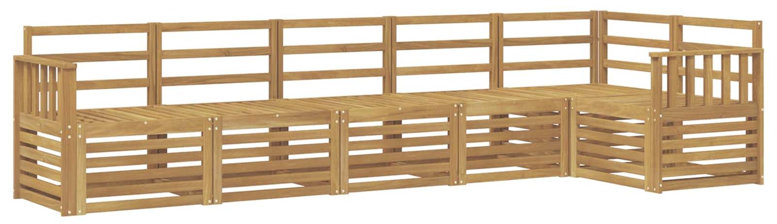 Garnitur aus 6 Outdoor-Sofas, weiß