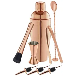 Ich-zapfe, Bar Zubehör, Cocktail-Set 8-teilig in einer Geschenkbox - Kupfer Optik (Cocktail Set)
