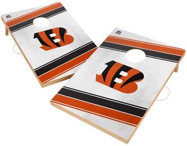 Skip's Garage Cincinnati Bengals NFL 2x4 Tailgate Cornhole Boards