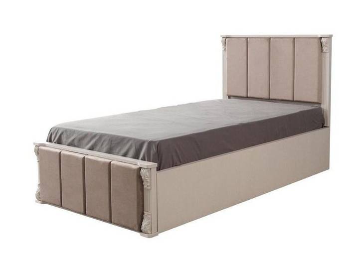 Xlmoebel Kinderbett XLMOEBEL Jugendbett in Beige aus robustem Holz mit modernem Design (Jugendbett, 1-tlg., Jugendbett Beige), Made in Europa