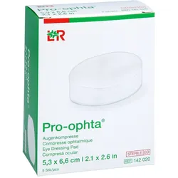 Pro-ophta Augenkompresse 5,3x6,6 cm steril