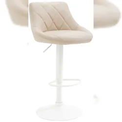 CLP Barhocker Lazio Kunstleder creme/weiß