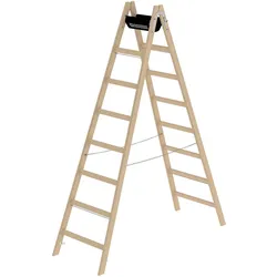 Munk Sprossen-Stehleiter Holz - 033216