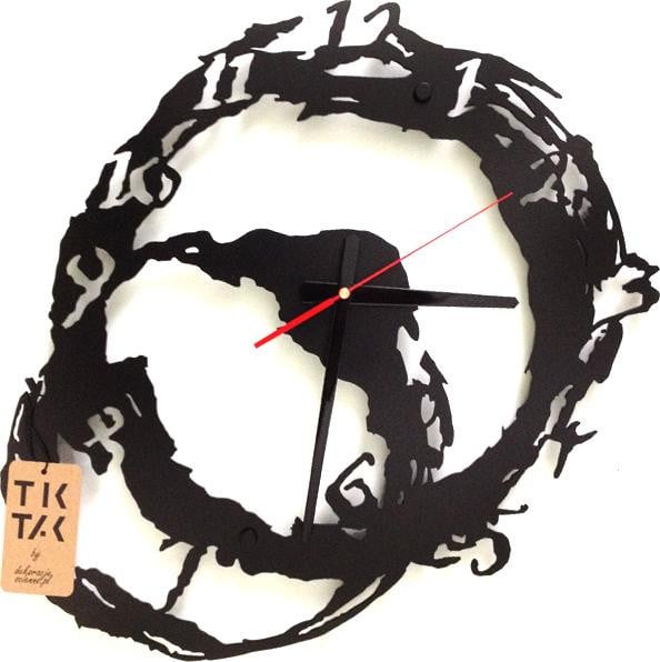 Decorizzly Buzz wandklok voor volwassenen, analoog, wandmontage