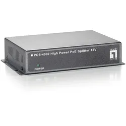 LevelOne POS-4000 Netzwerksplitter Power over Ethernet (PoE) Grau