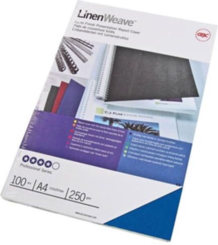 GBC Capas de encadernação LinenWeave    A4   100 unidades