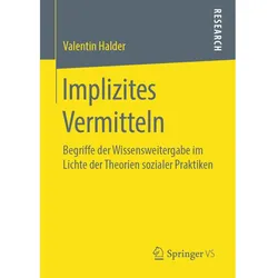 Implizites Vermitteln, Fachbücher von Valentin Halder