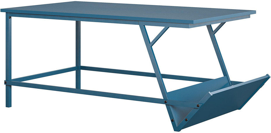 17 Stories Kaimerry Coffee Table Blue