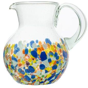 10 Strawberry Street Pueblo Handblown Mexican Glassware, Set of 4