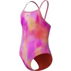 SPEEDO Kinder Schwimmanzug Print Thinstrap One Piece, Größe 152 in Pink Pink